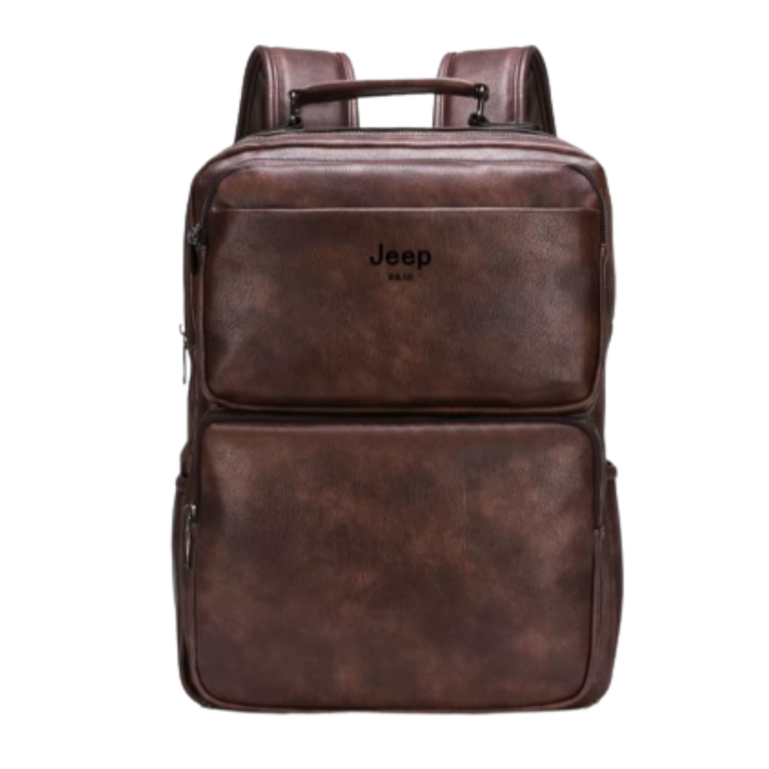 Mochila em Couro Samicce® S049- Versão JeepBuluo