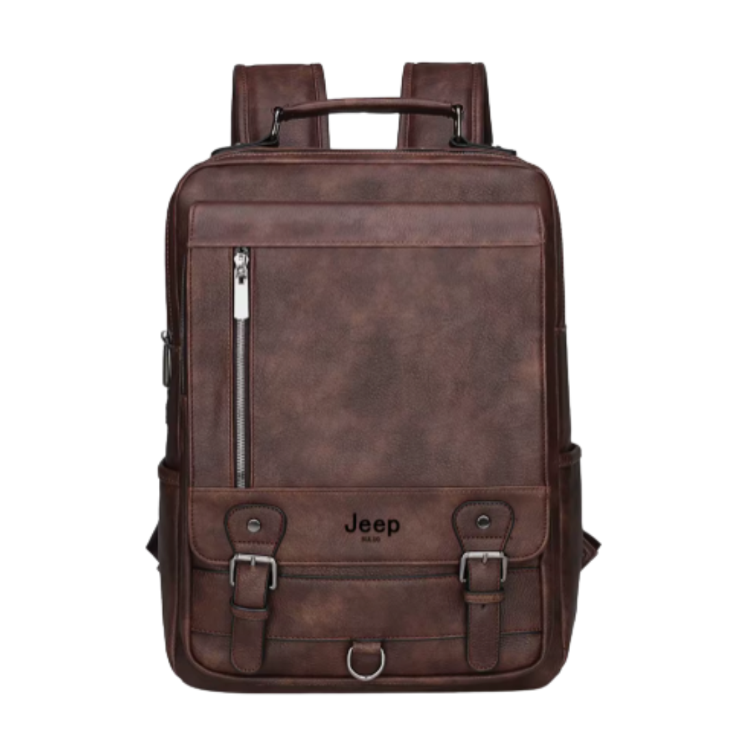 Mochila em Couro Samicce® S047- Versão JeepBuluo