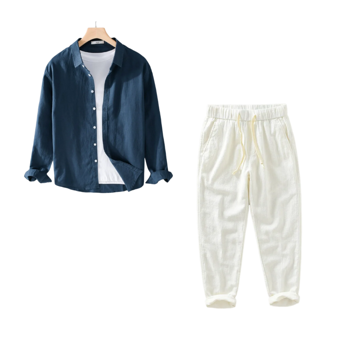 Kit Samicce® (Camisa Conrado e calça em linho)
