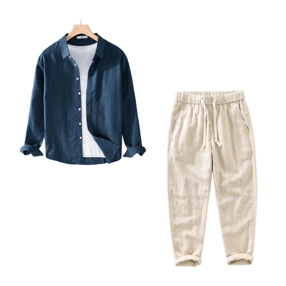 Kit Samicce® (Camisa Conrado e calça em linho)