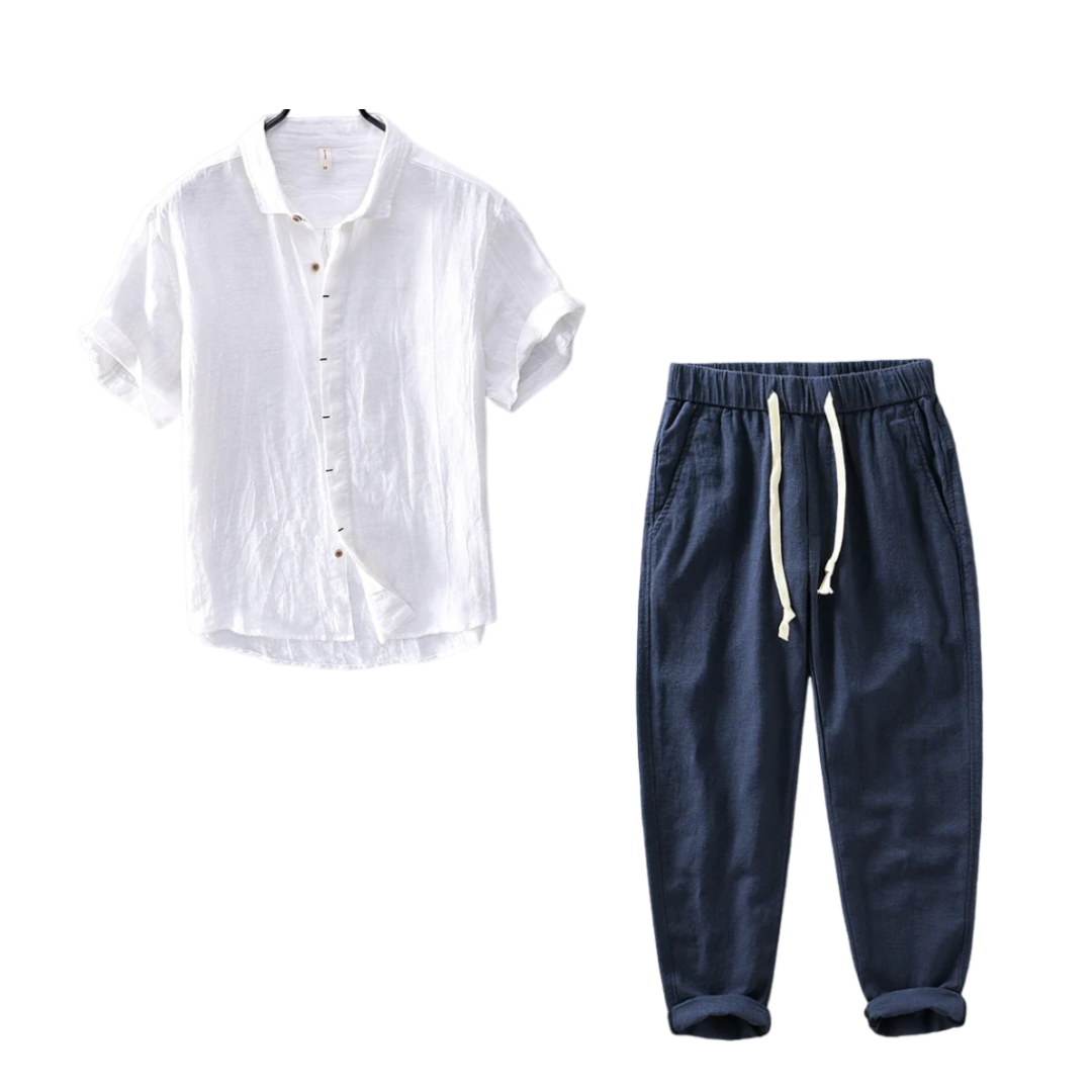 Kit Samicce® (Camisa são bento e calça em linho)