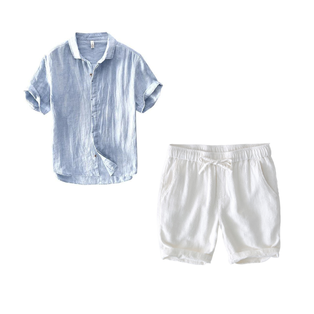 Kit Samicce® (Camisa são bento e short em linho)
