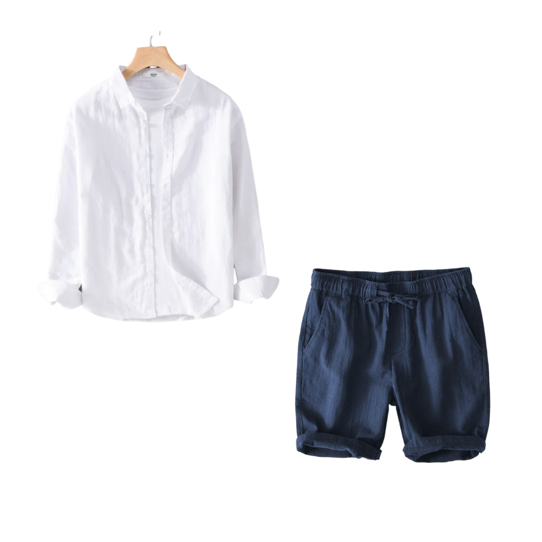 Kit Samicce® (Camisa Conrado e short em linho)