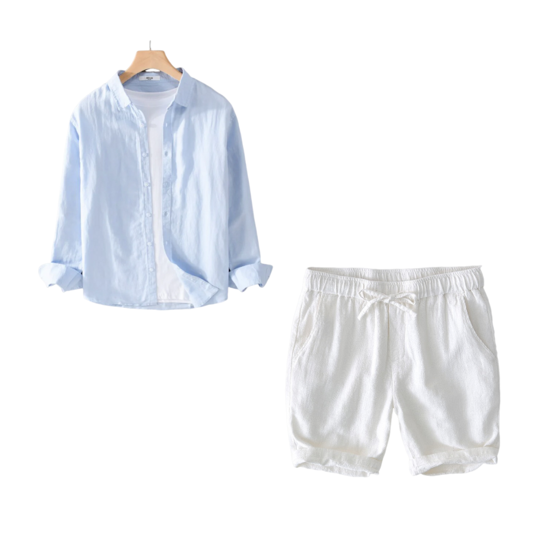 Kit Samicce® (Camisa Conrado e short em linho)
