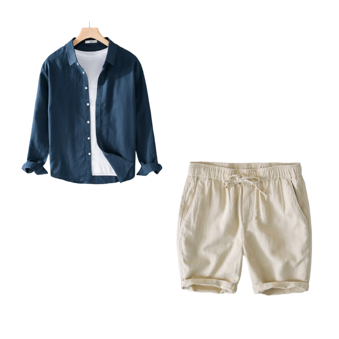 Kit Samicce® (Camisa Conrado e short em linho)