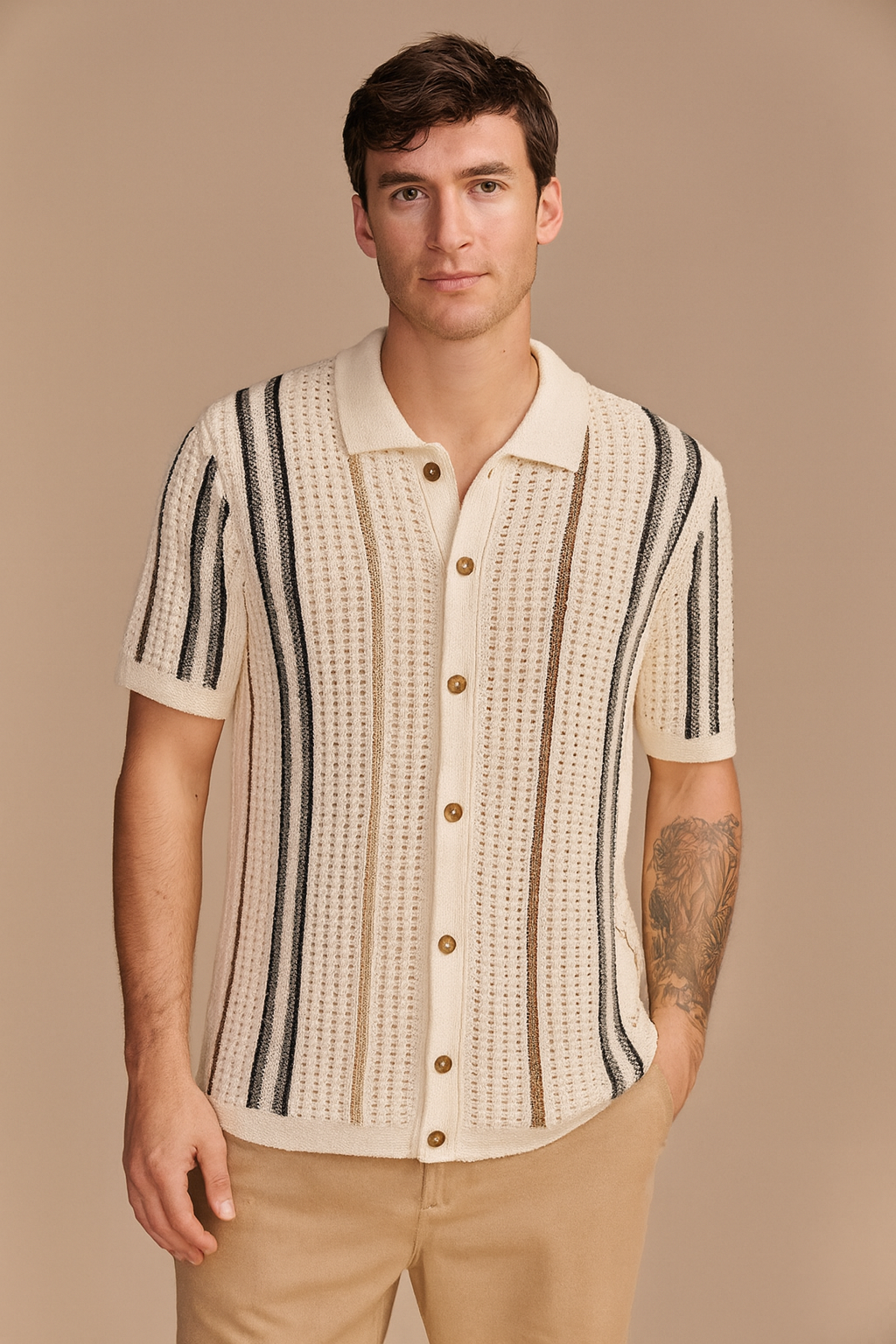 Camisa Crochê Samicce® S0923