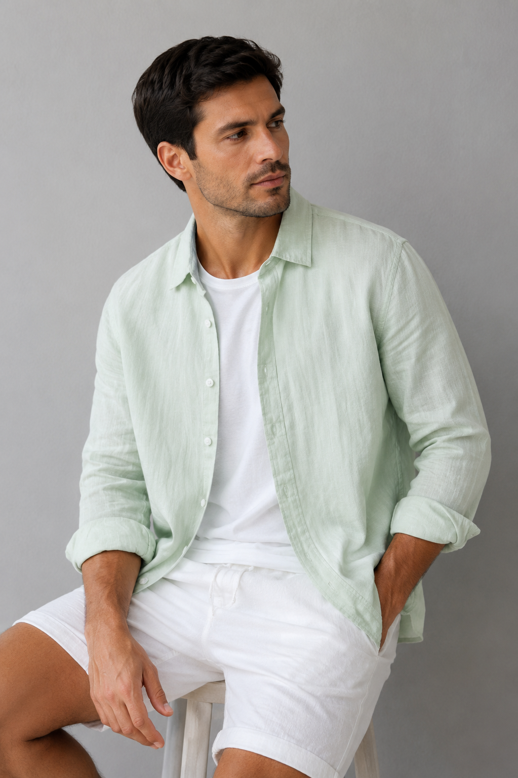 Camisa Samicce Indaiatuba® - puro linho