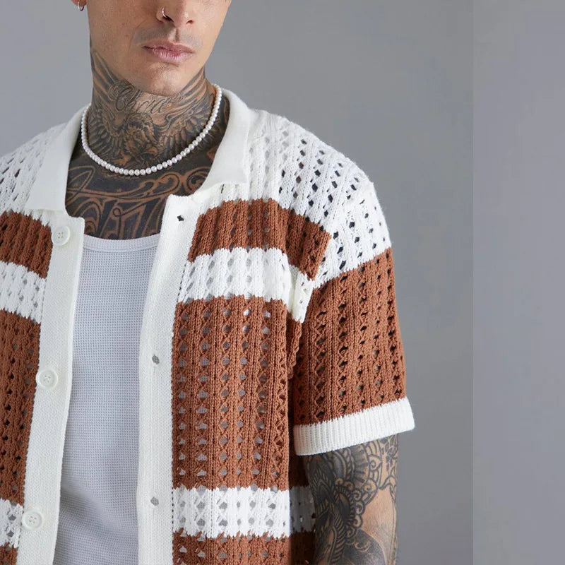 Camisa Crochê Samicce®️ S0479