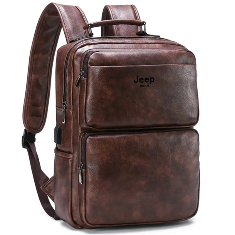 Mochila em Couro Samicce® S049- Versão JeepBuluo