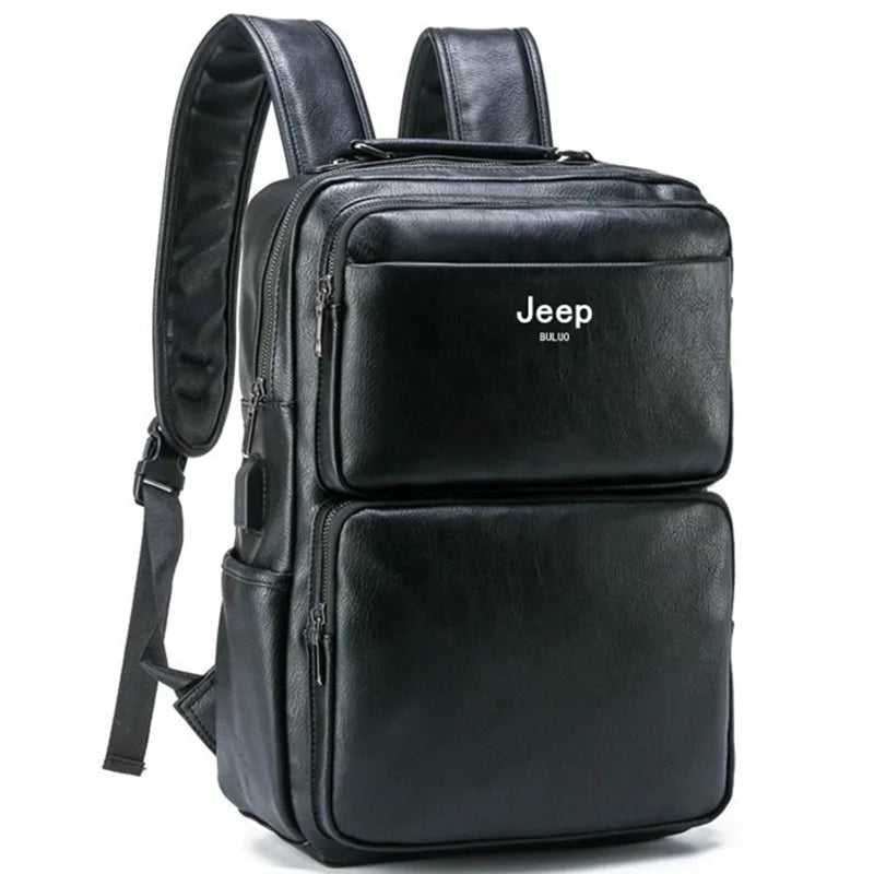 Mochila em Couro Samicce® S049- Versão JeepBuluo