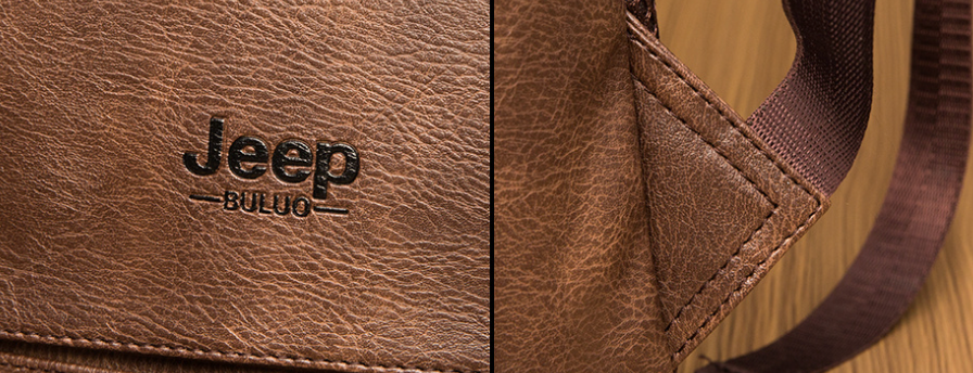 Mochila em Couro Samicce® S049 - Versão JeepBuluo