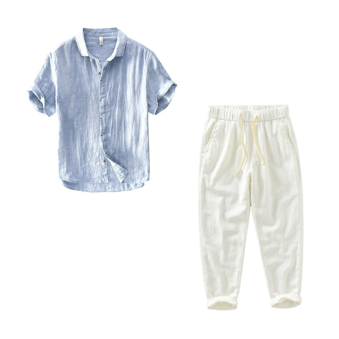 Kit Samicce® (Camisa são bento e calça em linho)