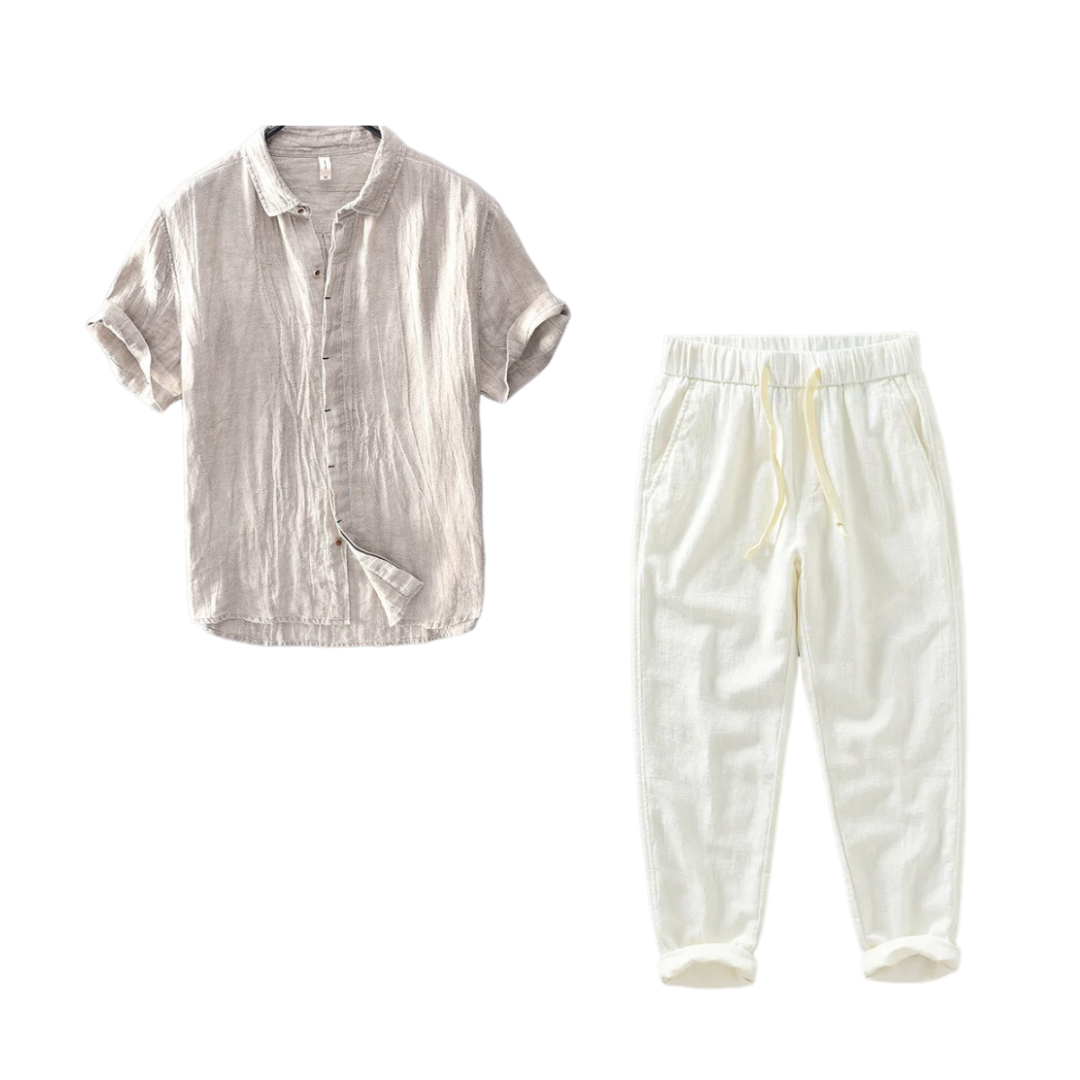 Kit Samicce® (Camisa são bento e calça em linho)