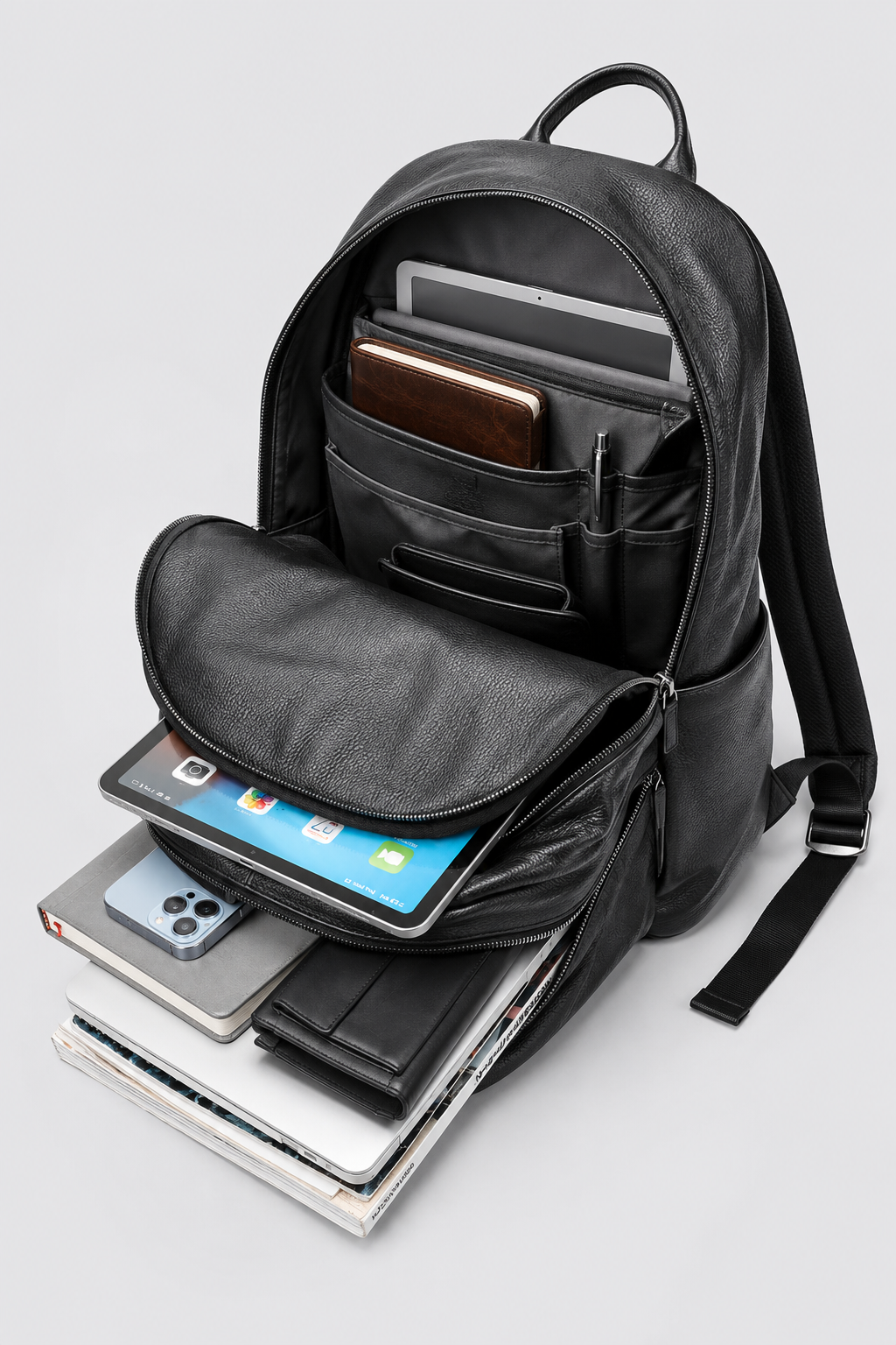 Mochila em couro legítimo Zurich®