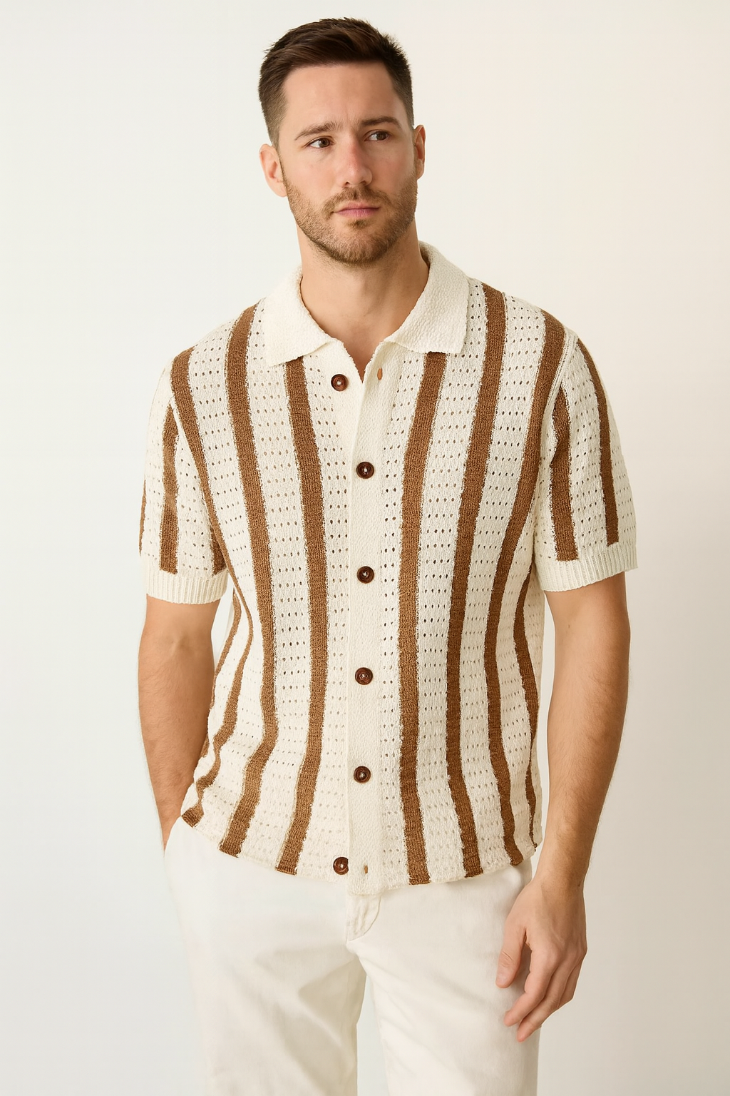 Camisa Crochê Samicce® S0928