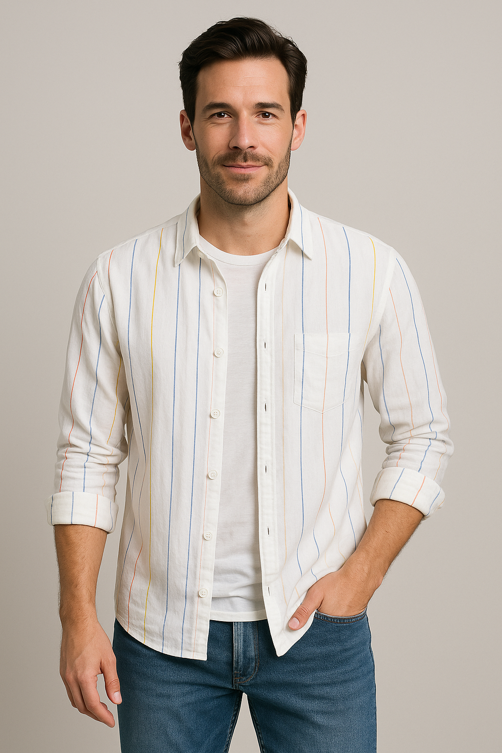 Camisa Samicce Pompéu® - Puro linho