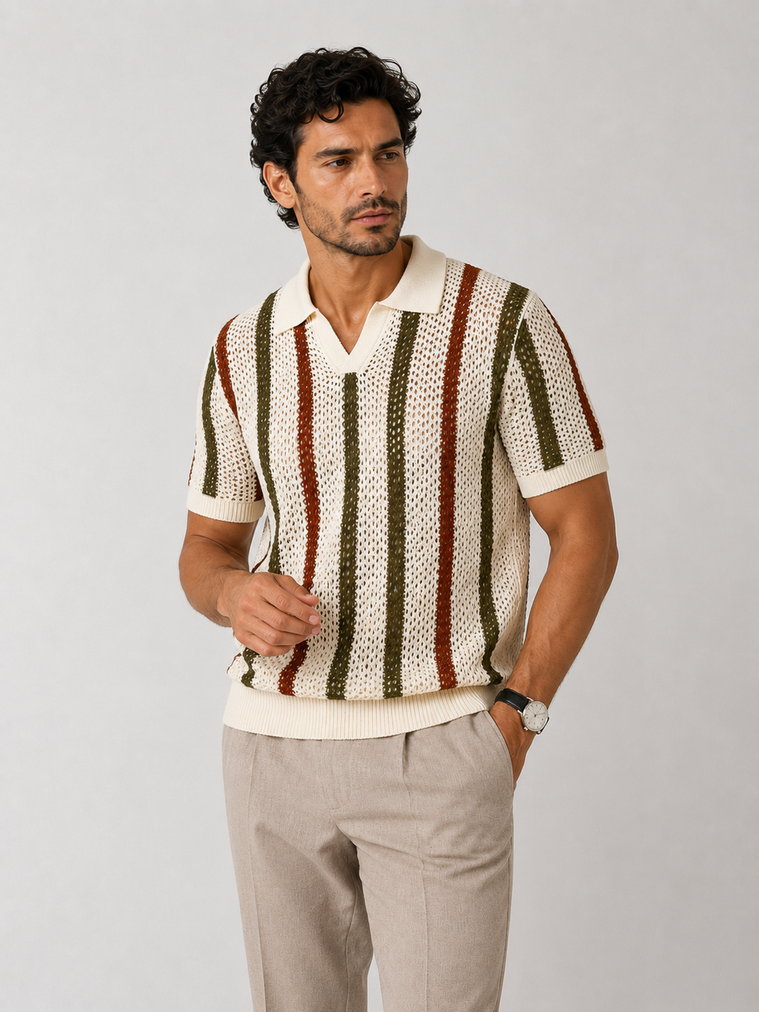 Camisa Crochê Samicce® S0954