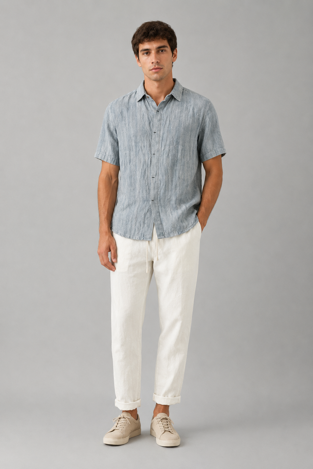 Kit Samicce® (Camisa são bento e calça em linho)