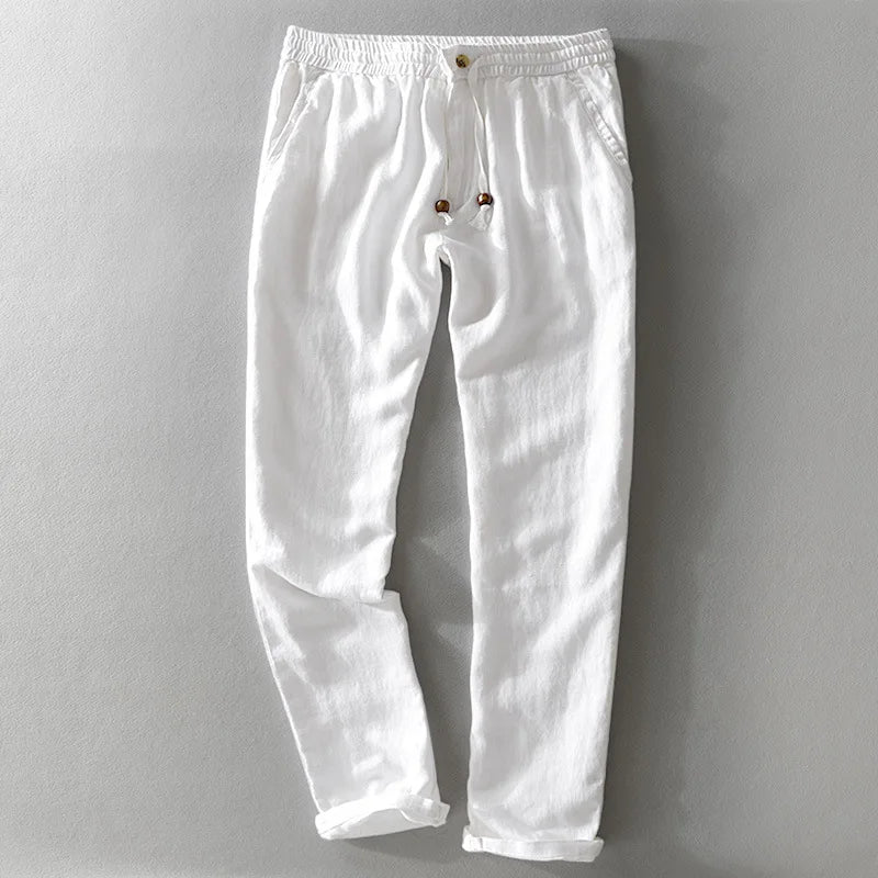 Kit Samicce® (Camisa crochê e calça em linho)