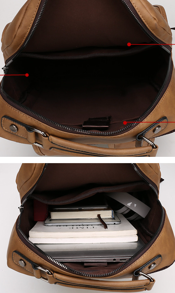 Mochila em Couro Samicce® S051 - Versão JeepBuluo