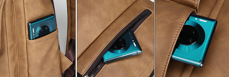 Mochila em Couro Samicce® S051 - Versão JeepBuluo