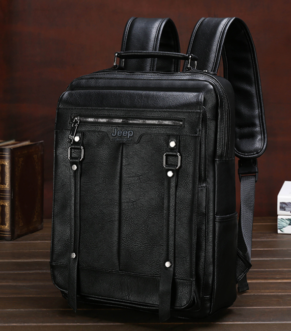 Mochila em Couro Samicce® S041- Versão JeepBuluo