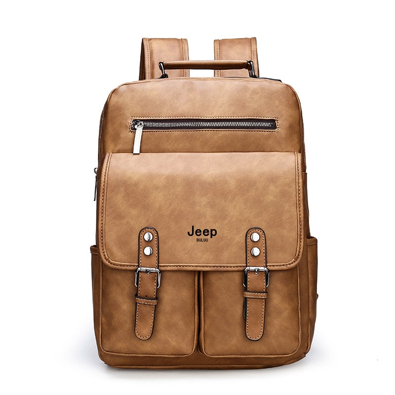 Mochila em Couro Samicce® S051 - Versão JeepBuluo