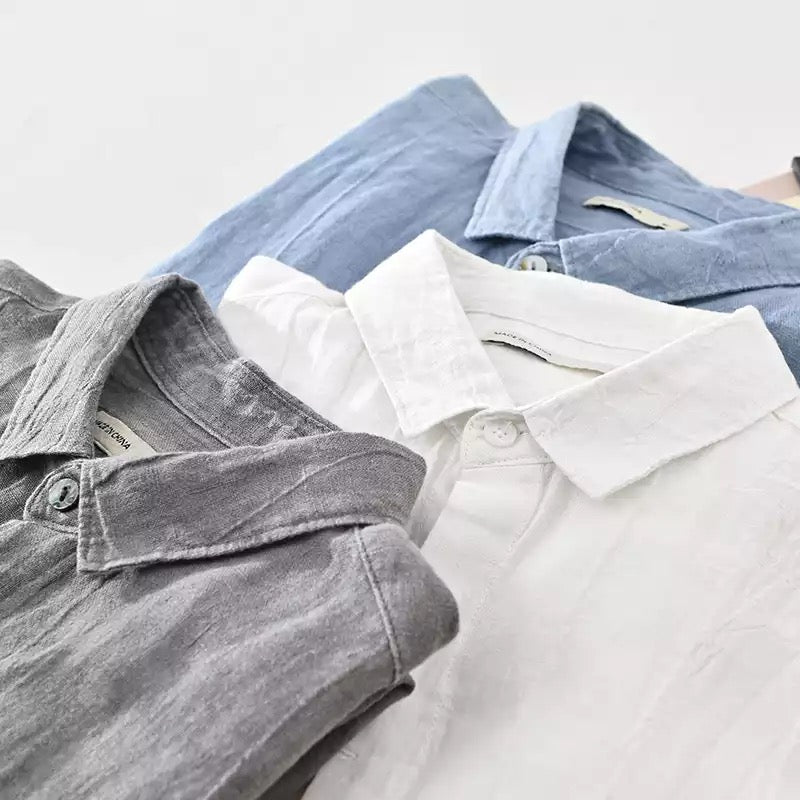 Camisa Samicce Mangue Alto®️ - Puro linho