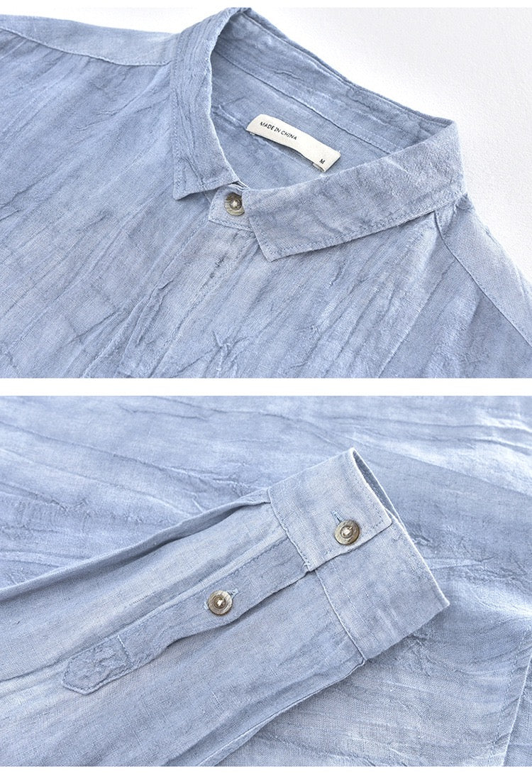 Camisa Samicce Mangue Alto®️ - Puro linho