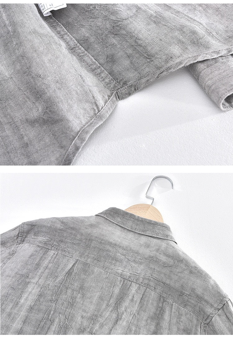 Camisa Samicce Mangue Alto®️ - Puro linho